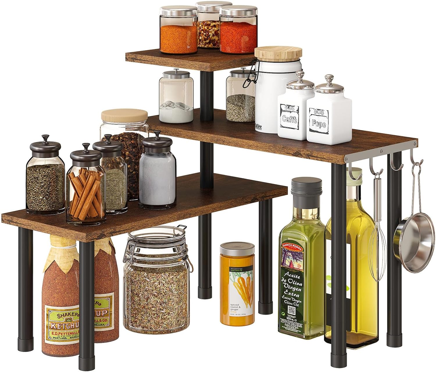 Organizer Tables, Organization, Moveable Corner Shelf for Kitchen, Bathroom , Spice Rack , Coffee Area, Dresser Table -3 Tier Organizer Tables, Organization, Moveable Corner Shelf for Kitchen, Bathroom , Spice Rack , Coffee Area, Dresser Table -3 Tier